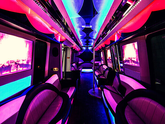 35 passenger party limo bus